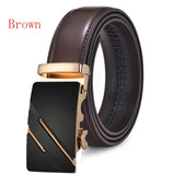Brown Luxury Leather Man Belt