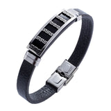 LEather Heartbat Man Bracelets