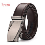 Brown Luxury Leather Man Belt