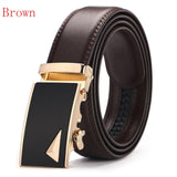Brown Luxury Leather Man Belt