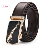 Brown Luxury Leather Man Belt