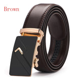 Brown Luxury Leather Man Belt