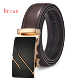 Brown Luxury Leather Man Belt