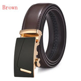 Brown Luxury Leather Man Belt