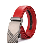 Red Luxury Leather Man Belt