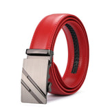 Red Luxury Leather Man Belt