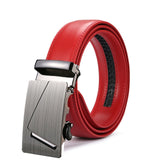 Red Luxury Leather Man Belt