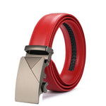 Red Luxury Leather Man Belt