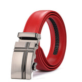 Red Luxury Leather Man Belt