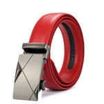 Red Luxury Leather Man Belt