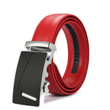 Red Luxury Leather Man Belt