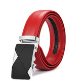 Red Luxury Leather Man Belt