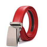 Red Luxury Leather Man Belt
