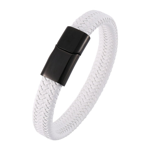 White Magnetic Man Bracelets