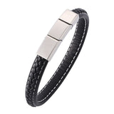 Leather Magnet Man Bracelet